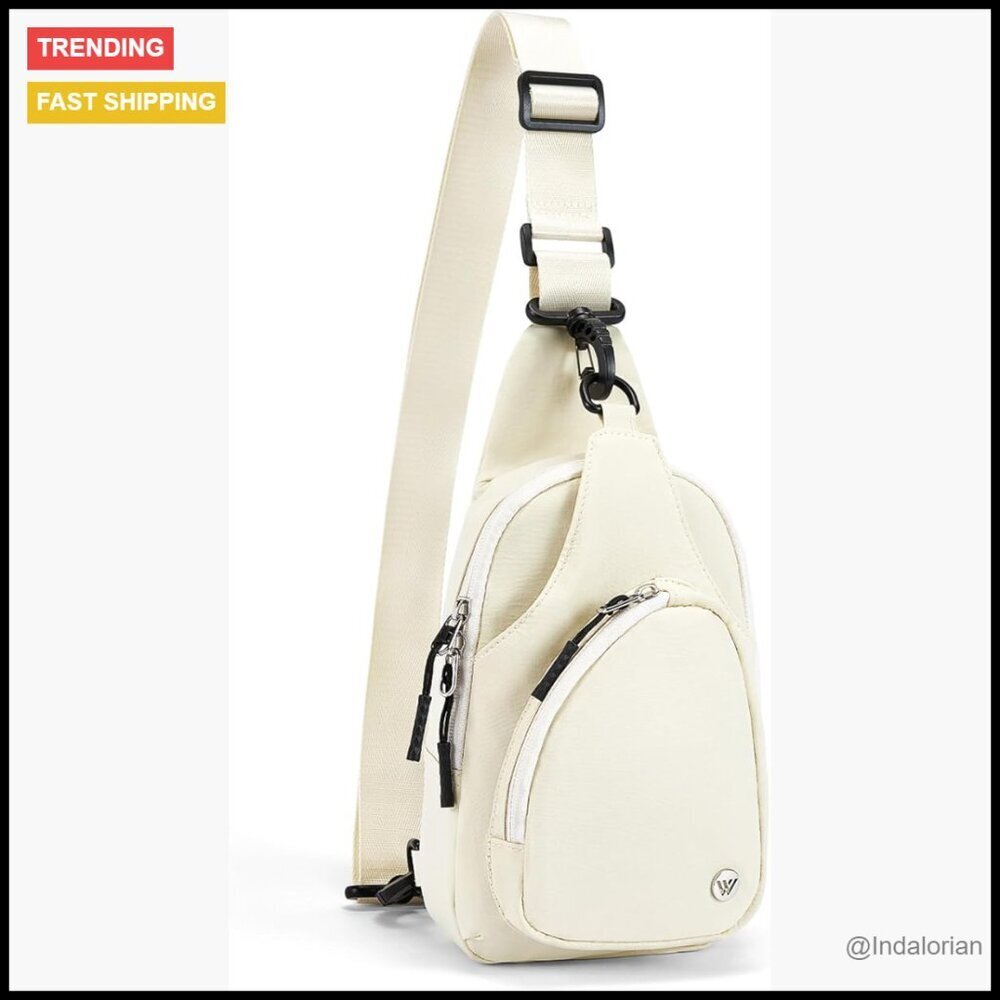 Lightweight Nylon Sling Bag Casual Crossbody Backpack Travel Daily Essential